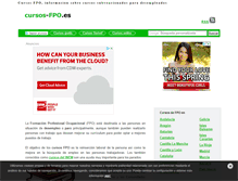 Tablet Screenshot of cursos-fpo.es